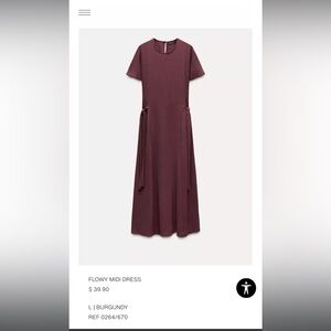 Elegant Mauve Midi Dress